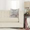 Edge Collections-20" x 20"-Gray-Festive Mistletoe Throw Pillow-1 pcs